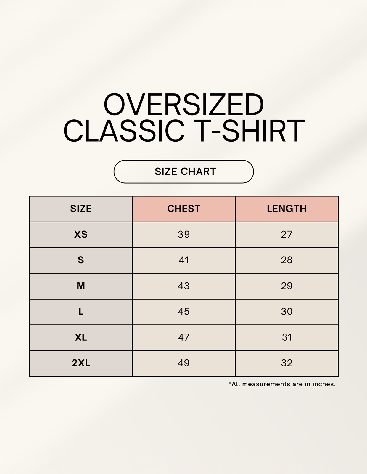 Unisex Oversized Classic T-Shirt