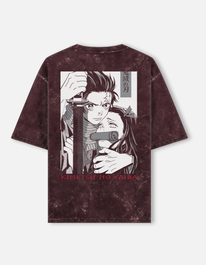Unisex Acid Washed Oversized Tee