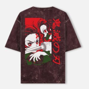 Unisex Acid Washed Oversized Tee