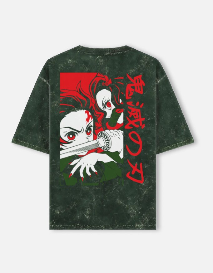 Unisex Acid Washed Oversized Tee
