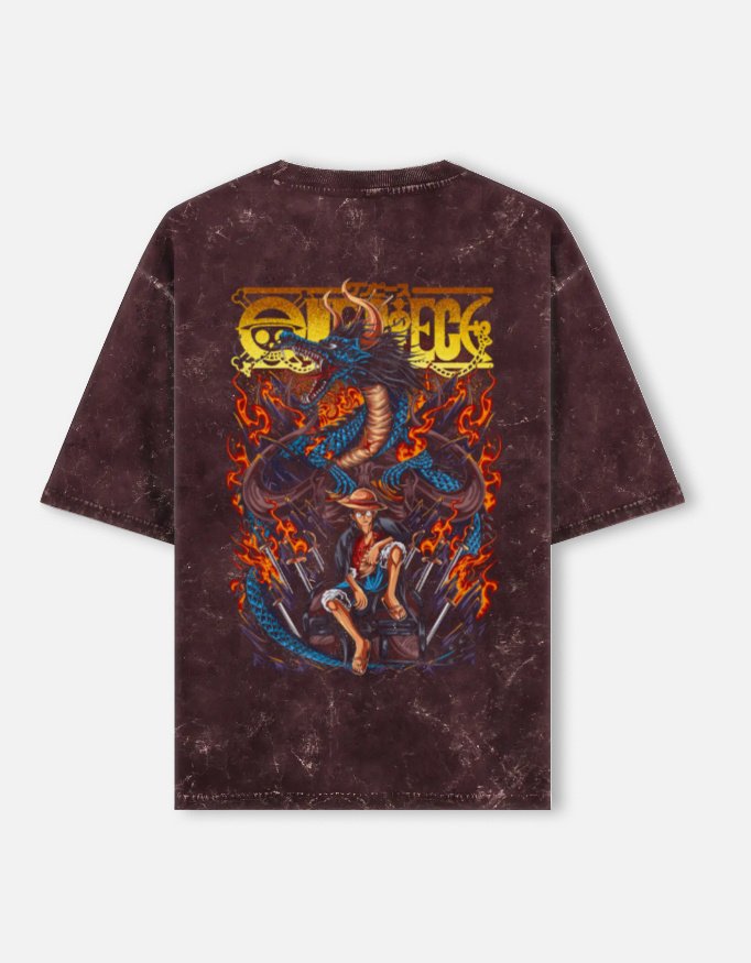 Unisex Acid Washed Oversized Tee