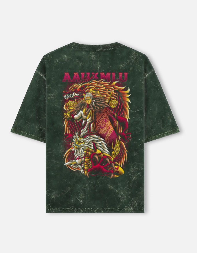 Unisex Acid Washed Oversized Tee